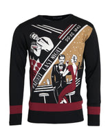 Dolce & Gabbana Multicolor Jazz Club Silk Pullover Sweater