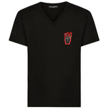 Dolce & Gabbana Black Cotton T-Shirt