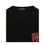 Dolce & Gabbana Black Cotton T-Shirt