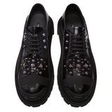 Dolce & Gabbana Black Leather Di Calfskin Sneaker