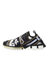 Dolce & Gabbana Multicolor Comet Star Print Sorrento Sneakers Shoes