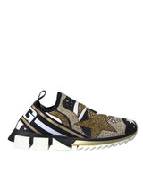 Dolce & Gabbana Multicolor Comet Star Print Sorrento Sneakers Shoes