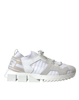 Dolce & Gabbana White Mesh Sorrento Trekking Sneakers Men Shoes