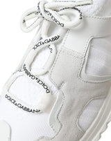 Dolce & Gabbana White Mesh Sorrento Trekking Sneakers Men Shoes