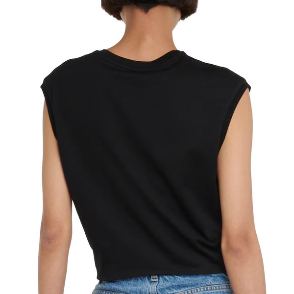 Dolce & Gabbana Black Cotton Tops & T-Shirt