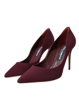 Dolce & Gabbana Bordeaux Stilettos Heels Pumps Shoes