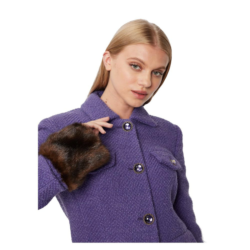 PINKO Purple Cotton Suits & Blazer