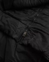 Dolce & Gabbana Black Nylon Hooded Parka Coat Winter Jacket