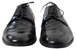 Dolce & Gabbana Black Polished Leather Formal Dress Shoes