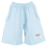 Comme Des Fuckdown Light Blue Cotton Short