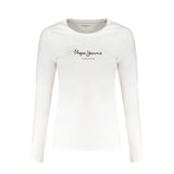 Pepe Jeans White Cotton Tops & T-Shirt