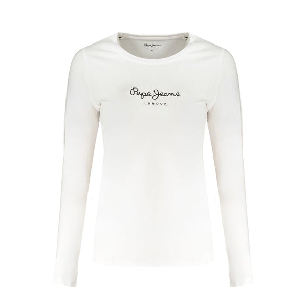 Pepe Jeans White Cotton Tops & T-Shirt