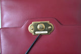 Dolce & Gabbana Red Leather Top Handle Crossbody WELCOME Shoulder Bag