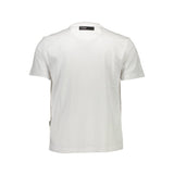 Plein Sport Elevated White Cotton Tee with Signature Details