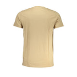 Cavalli Class Beige Cotton T-Shirt