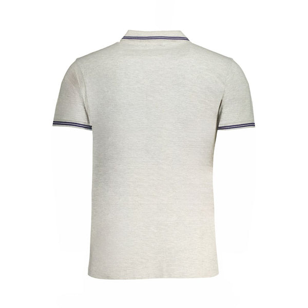 Cavalli Class Gray Cotton Polo Shirt