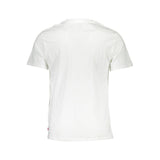 Levi's Crisp White Crew Neck Cotton Tee with Logo Print