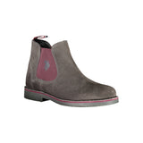 U.S. POLO ASSN. Gray Leather Men Boot