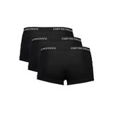 Emporio Armani Black Cotton Men Trunk