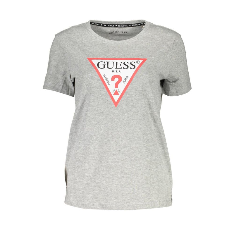 Guess Jeans Gray Cotton Women T-Shirt