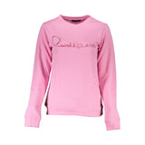 Cavalli Class Pink Cotton Sweater