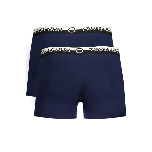 Trussardi Blue Cotton Underwear