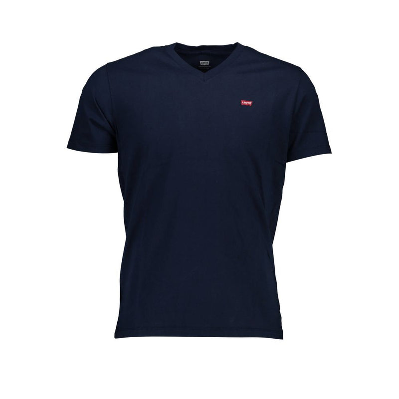 Levi's Classic V-Neck Cotton Tee in Blue