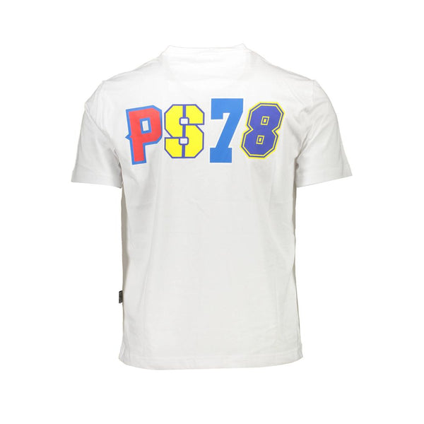 Plein Sport Sporty Elegance White Cotton T-Shirt