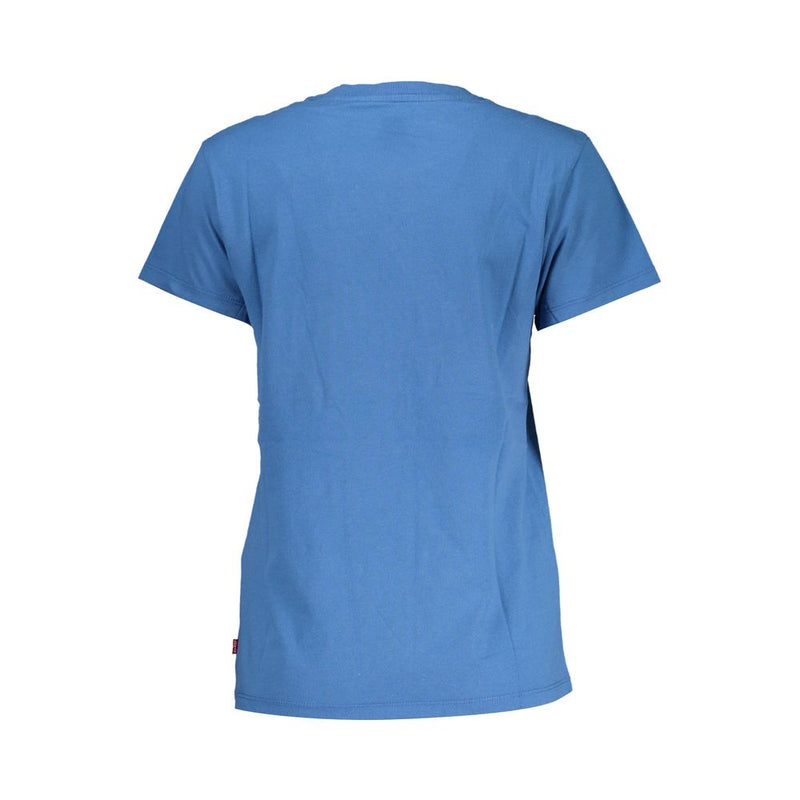 Levi's Elegant Blue Cotton Tee with Classic Print