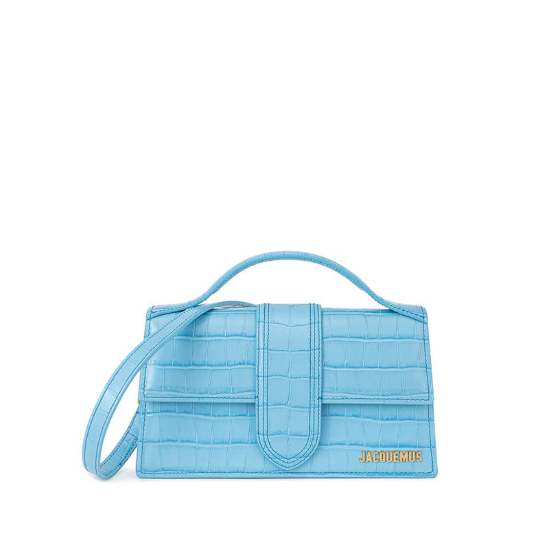 Jacquemus Light Blue Leather Handbag