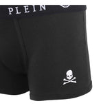 Philipp Plein Black Cotton Men Boxer Pair