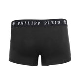 Philipp Plein Black Cotton Men Boxer Pair