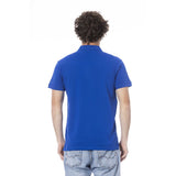 Iceberg Blue Cotton Men Polo Shirt