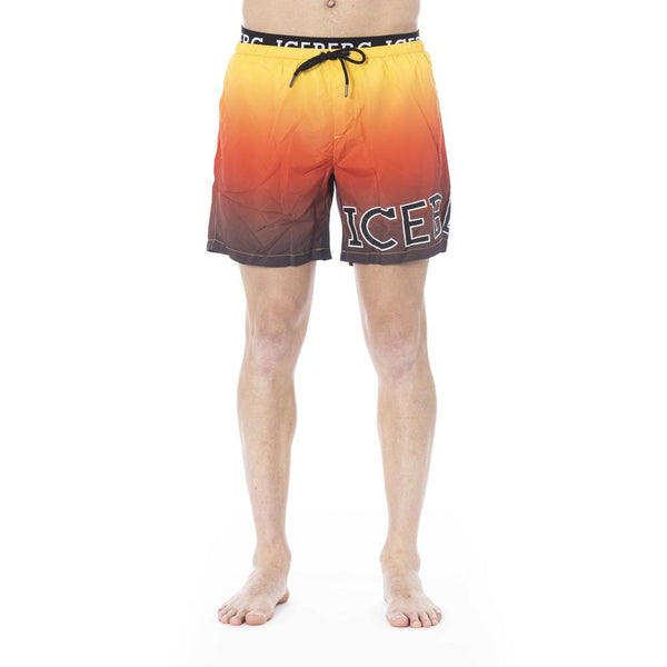 Iceberg Multicolor Polyester Men Swim Trunk