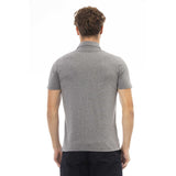 Baldinini Trend Gray Cotton Men Polo