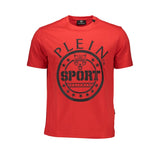 Plein Sport Chic Pink Logo Tee with Contrasting Details