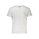 Cavalli Class Elegant White Print Tee with Classic Logo