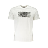 Cavalli Class White Cotton T-Shirt