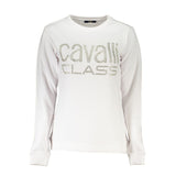 Cavalli Class White Cotton Sweater