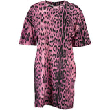 Cavalli Class Pink Cotton Dress