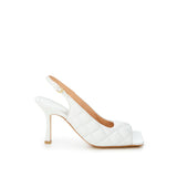 Bottega Veneta White Leather Sandal