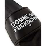 Comme Des Fuckdown Black Pvc Sandal