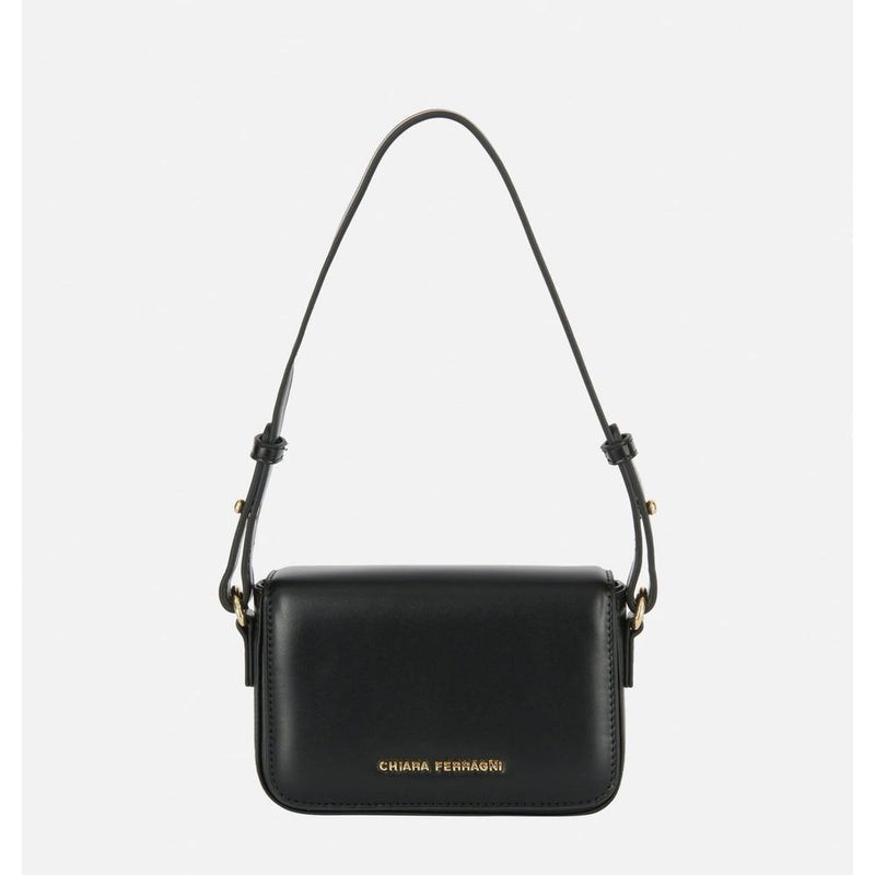 Chiara Ferragni Black Polyester Women Shoulder Bag