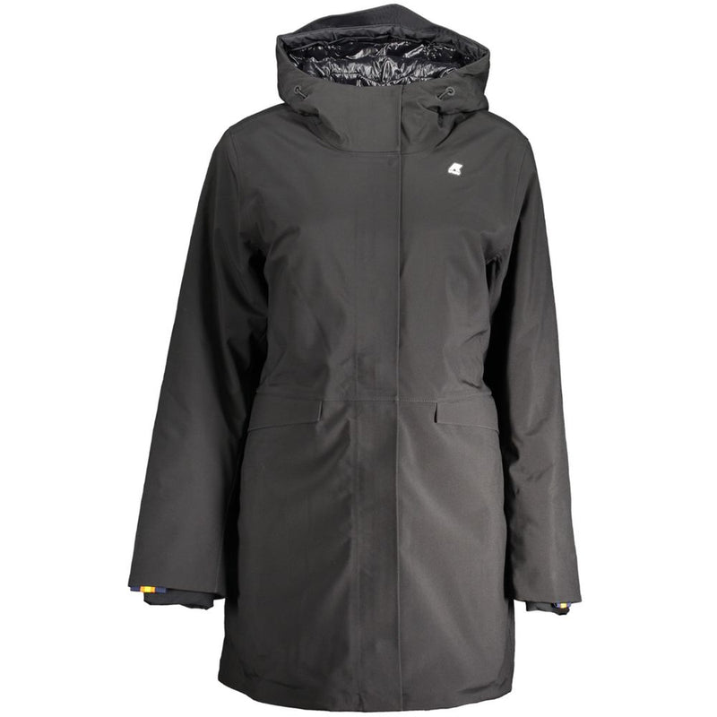 K-WAY Black Polyester Jackets & Coat