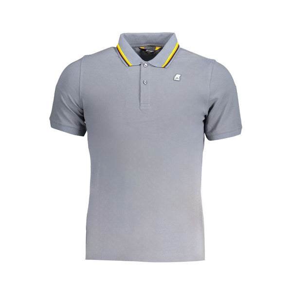 K-WAY Gray Cotton Polo Shirt