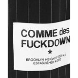 Comme Des Fuckdown Black Polyester Suits & Blazer