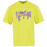 Comme Des Fuckdown Yellow Cotton T-Shirt