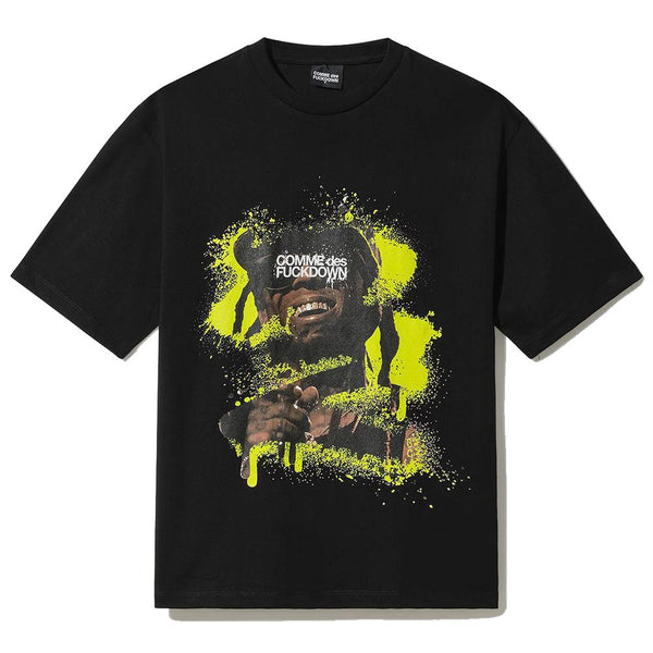 Comme Des Fuckdown Black Cotton T-Shirt