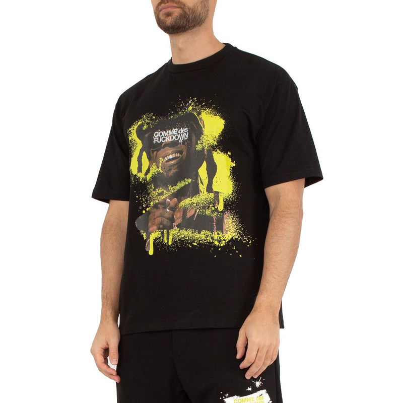 Comme Des Fuckdown Black Cotton T-Shirt