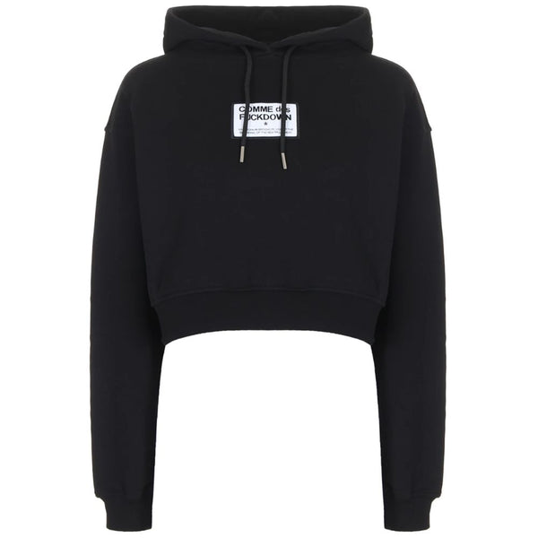 Comme Des Fuckdown Black Cotton Tops & T-Shirt